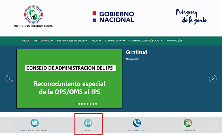 consulta del asegurado IPS